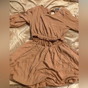 Free People Beach cut out front dress